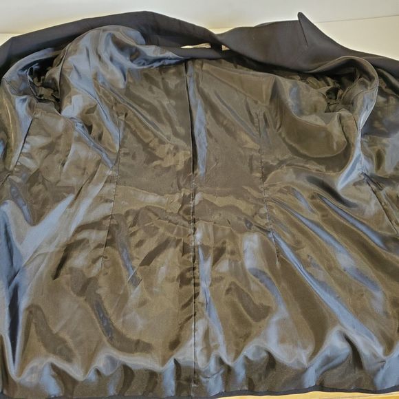 Coldwater Creek Black Soutache Boyfriend Jacket Embroidered Sleeves P12 - Picture 5 of 8